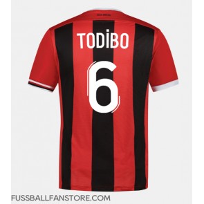 OGC Nice Jean-Clair Todibo #6 Replik Heimtrikot 2023-24 Kurzarm